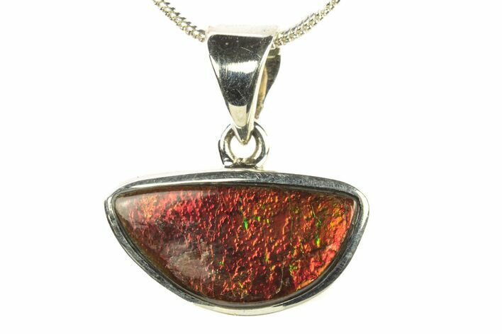 Stunning Ammolite Pendant (Necklace) - Sterling Silver #279992